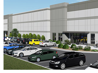 Rendering of McKinney Fulfillment Center.