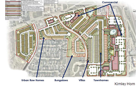 A site plan of Iron Horse Village in Mesquite.