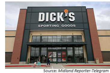 DICK'S Sporting Goods front entrance