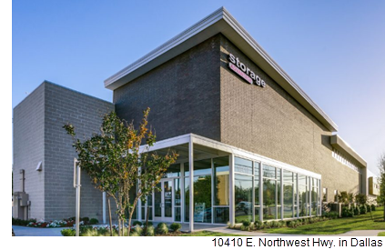 Public Storage recently purchased this facility 10410 E. Northwest Highway in Dallas as part of a portfolio of six properties.