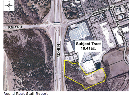 Map of the location of the New Nutty Brown Amphitheater