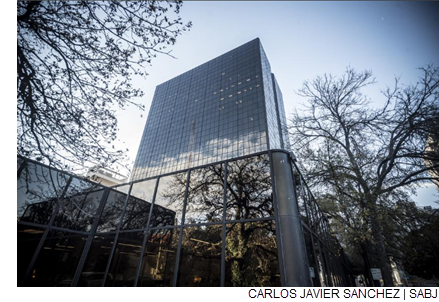 Pending City Council approval of a municipal incentives package, USAA plans to move as many as 2,000 workers to its downtown office towers, including One Riverwalk Plaza.