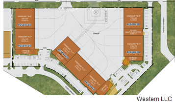 San Antonio International Airport Hangar plan.