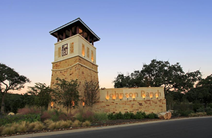 The entrance to the Johnson Ranch near Bulverde.