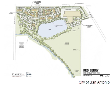 Red Berry site development plan.