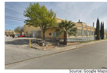 Street view of SmartStop's storage facility at 875 E. Ashby Pl.