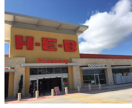 The exterior of the new HEB on Bulverde Rd.