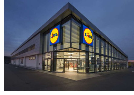 A Lidl store. 