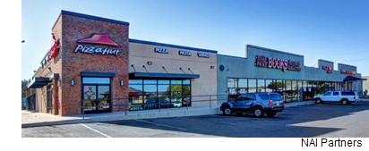 NAI Partners’ Investment Fund II, a Houston-based real estate firm, now owns a San Marcos shopping center that features Pizza Hut, Half-Price Books and Nationwide Insurance.