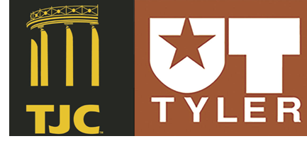 Logos for UT-Tyler and TJC