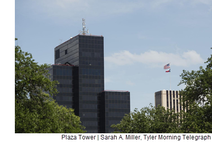 The Plaza Tower in Downtown Tyler. Pic credit: Sarah A. Miller with the Tyler Morning Telegraph.