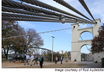 Image of suspension bridge