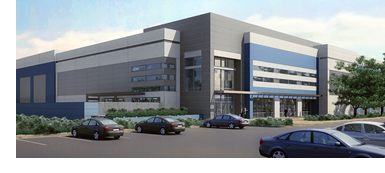 A rendering of one of the buildings in Southport Logistics Park in Wilmer, south of Dallas along I-45