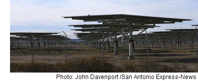 Image of a solar farm in Texas.