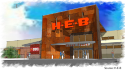 Rendering of new Lubbock HEB