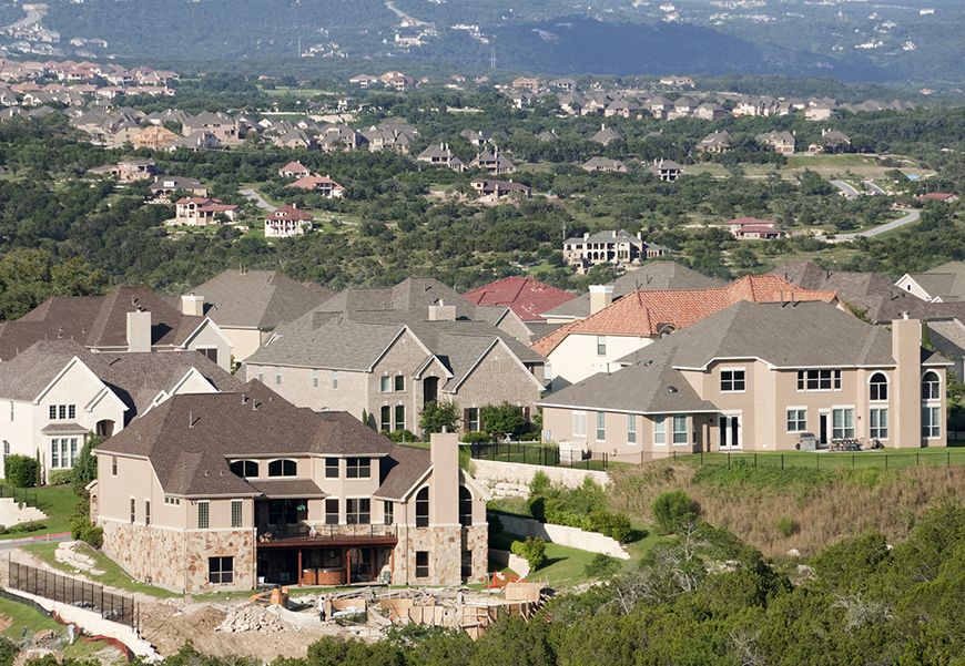 Housing Sprawl in Texas